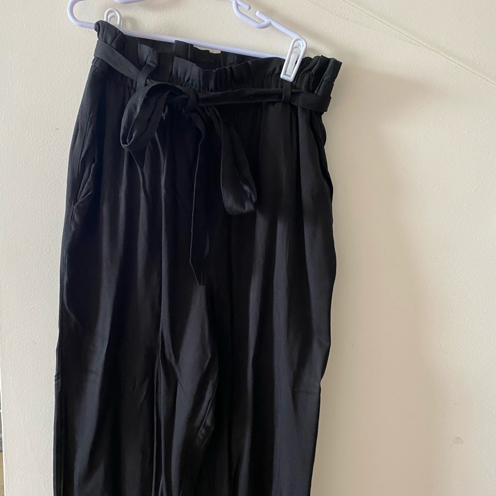 Lack paper bag pants